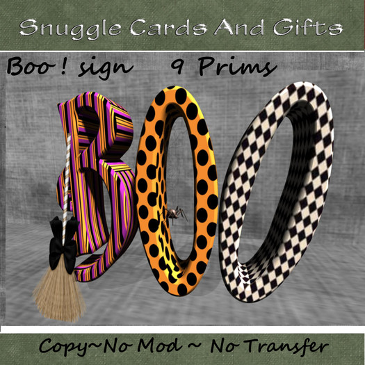 Boo ! sign By Snuggles