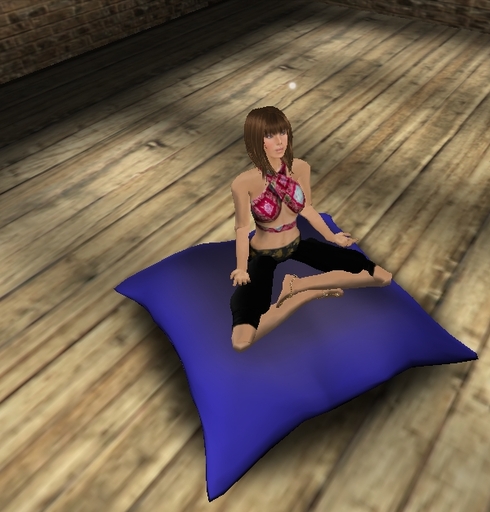 Funky Punk Meditation Cushion Dark Blue