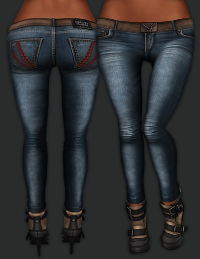 AngelRED - Mesh Metal Heart Jeans [DEMO]