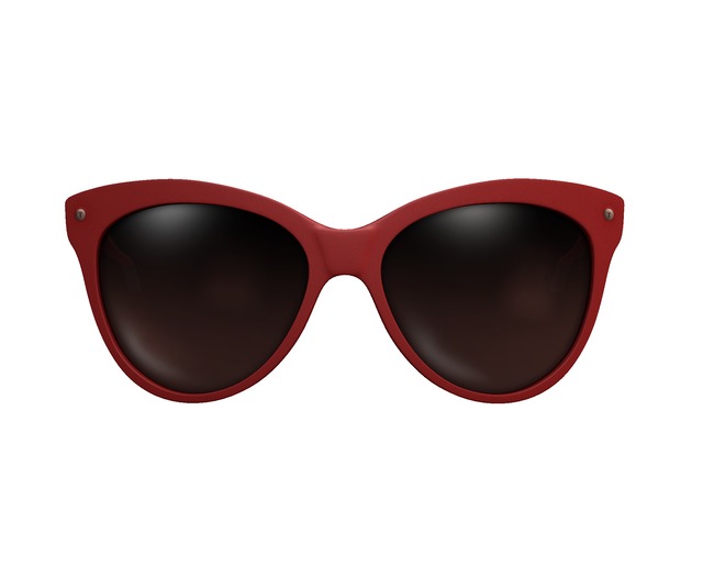 Tabloid . BAIA sunglasses . Poppy red . (Wear to unpack)