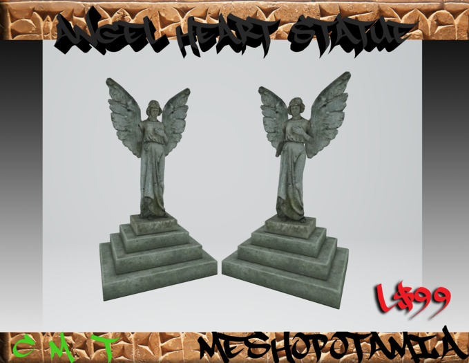 Meshopotamia Angel Heart Statue