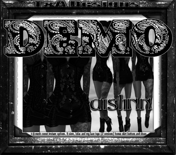 *T&A Designs* Aislinn Mesh Corset  DEMO