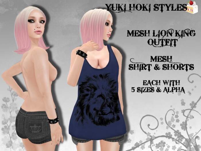 YHS Mesh Lion King Blue