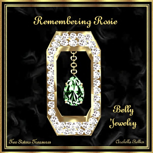 TST - REMEMBERING ROSIE APPLE TOURMALINE BELLY JEWELRY YG.