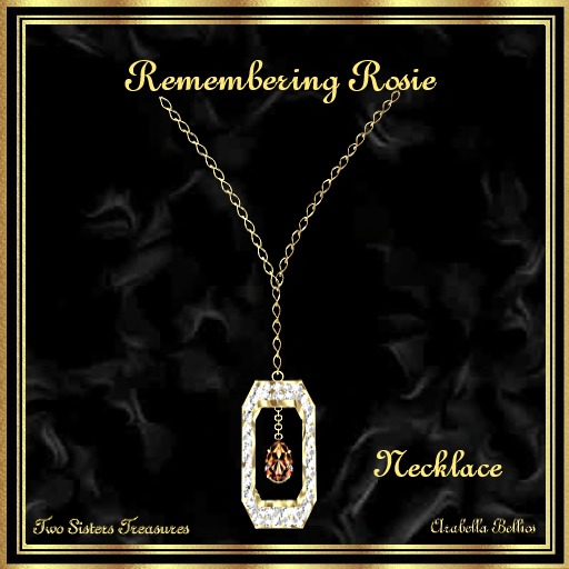 TST - REMEMBERING ROSIE PEACH TOURMALINE NECKLACE YG.