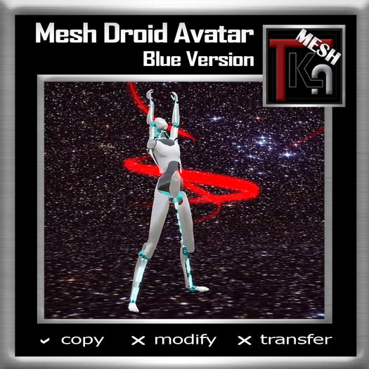  TKA Mesh - DEMO Droid Avatar Blue