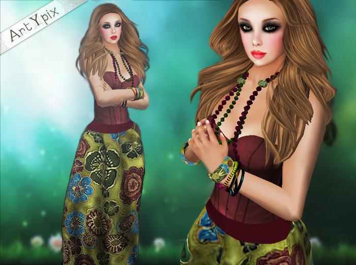 *ArtYpix* Gypsy flowers Mesh