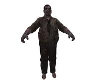 Injured / burned fat man 22 prims