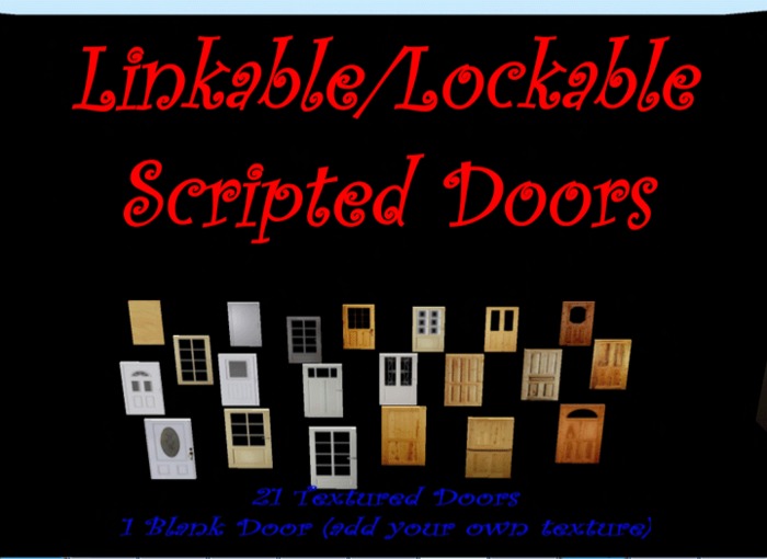 Linkable/Locking Doors Personal Use