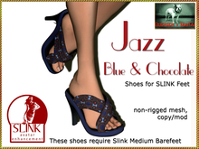 Bliensen + MaiTai - Jazz - Shoes for Slink - Blue/Chocolate