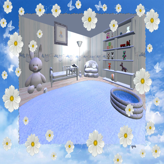 LYUBOFF Toddler Room 'Blue Washing'