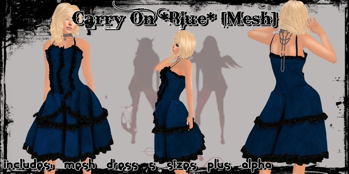 ^WSC^ Carry On *Blue* {Mesh}