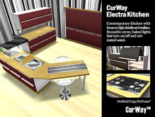 CurWay Electra Red kitchen