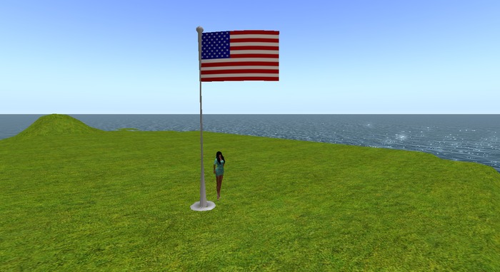{R&S} 2 Prim American Flag