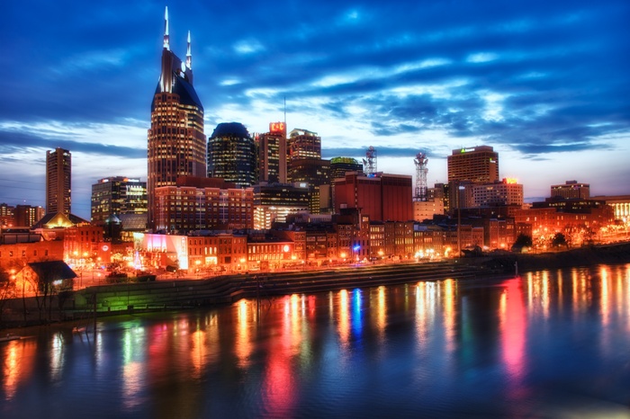 F-Design Blue hour over Nashville