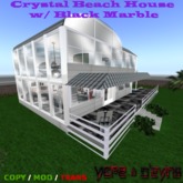 Crystal Beach House w/ Blk Marble [Boxed]