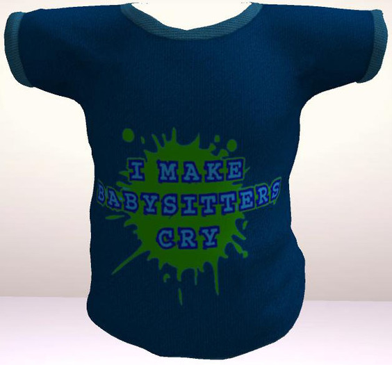 I make babysitters cry (Blue)