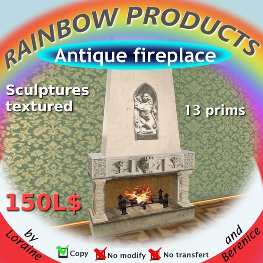 Antique Fireplace III