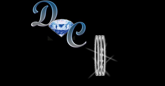 Silver 4 diamond Lip Ring