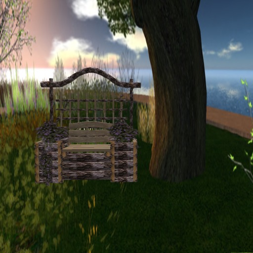 Rustic Log Bench- PBC