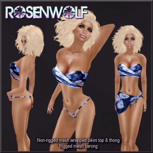Rosenwolf Mesh Sarong DEMOS - Hawaiian floral print