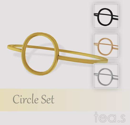 [tea.s] Geo Bracelete - Circle Set