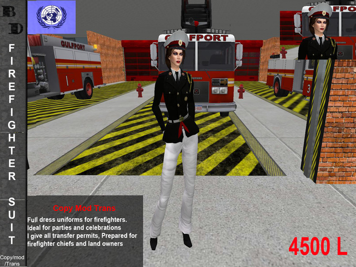 Firefighter Suit Formal Full Perms