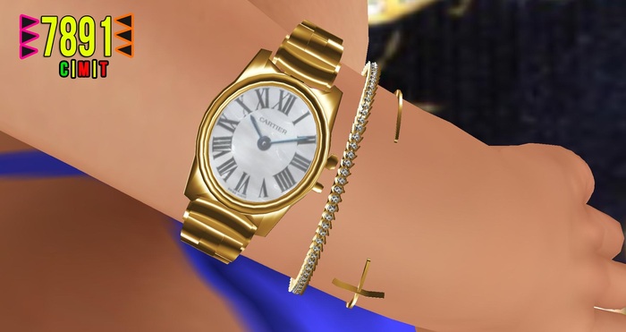 [7891.] Paid Watch Set - Gold (W\Rseize)