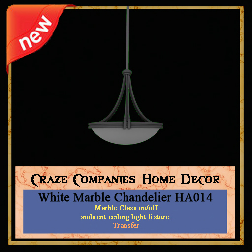 ! CC - White Marble Chandelier HA014 T