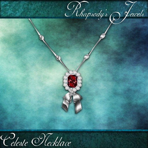 Celeste - Necklace - Silver - Ruby