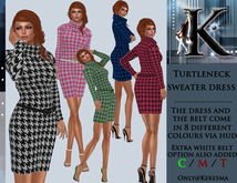 *Keresma* Turtleneck sweater dress
