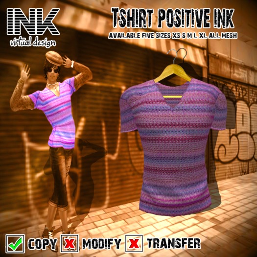 TShirt MESH Positive INK