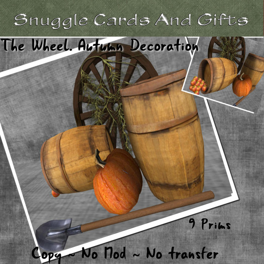 The Wheel. Autumn / Halloween decoration