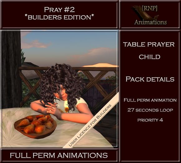 [RNP] Pray #2_Child - Full Perm Animation