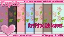 *Cupids Textures * 16 FLORAL PAINTED WALLS SEAMLESS