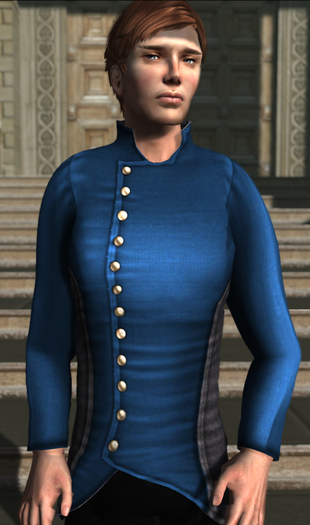 .~The Library~. Darcy Jacket - Blue