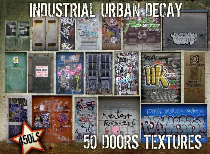 =CDP= INDUSTRIAL URBAN DECAY DOORS TEXTURES PACK 