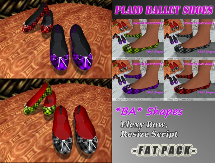 *BA* Plaid Ballet Shoes [Fat Pack]