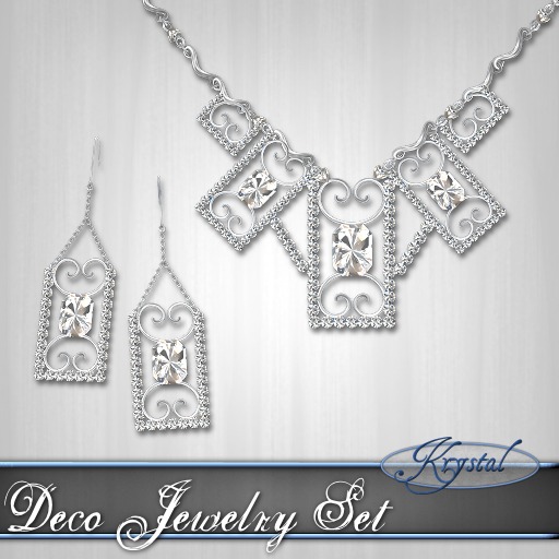 ::: Krystal ::: Deco - Jewelry Set - Gold