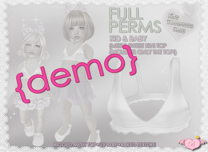 {DEMO} :*BABY*: FULL PERMS TODDLEEDOO Sweet Kini Top 