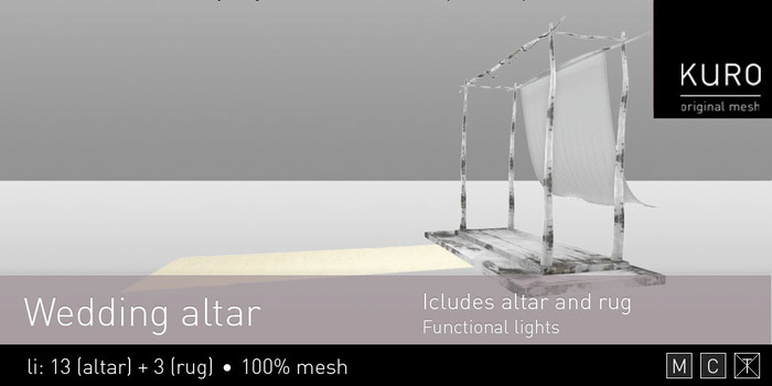 Kuro - Wedding altar