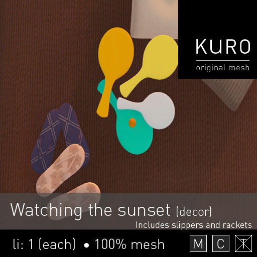 Kuro - Watching the sunset (decor set)