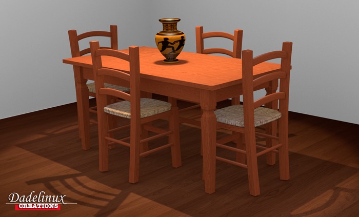 Elegant Wooden kitchen Set - Full Mesh