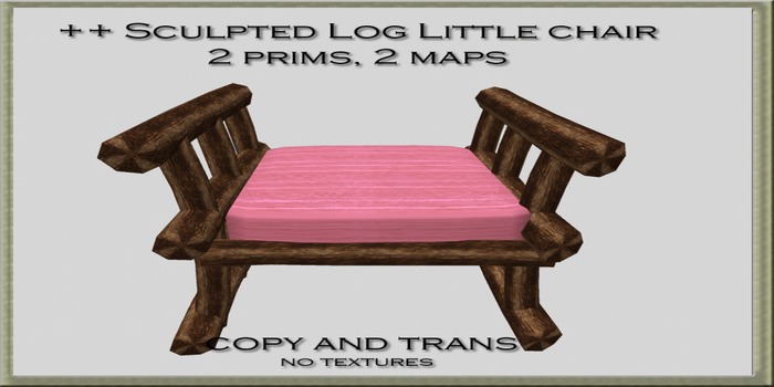 ++ Sculpted Log Little chair