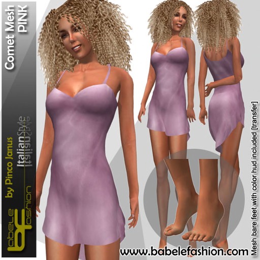 Babele Fashion Comet Mesh Pink