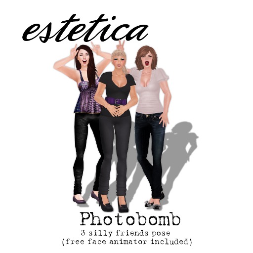 estetica: photobomb (3 silly friends pose)