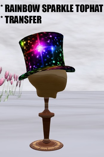 RAINBOW SPARKLE TOPHAT