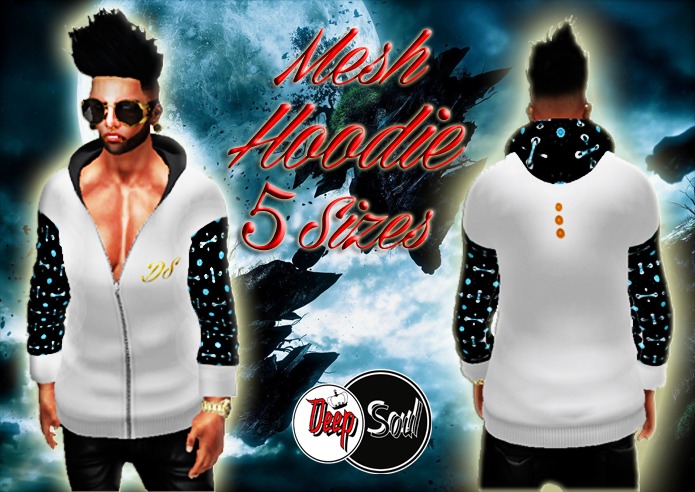 D.S Mesh Mens Hoodie