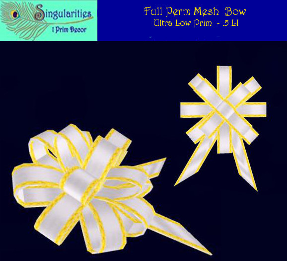 Second Life Marketplace - Mesh BIg Bow .5LI Full Perm