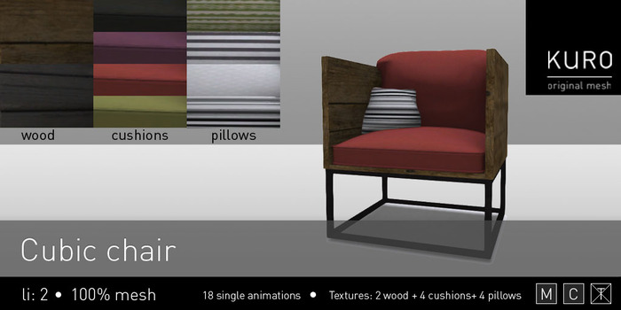 Kuro - Cubic chair